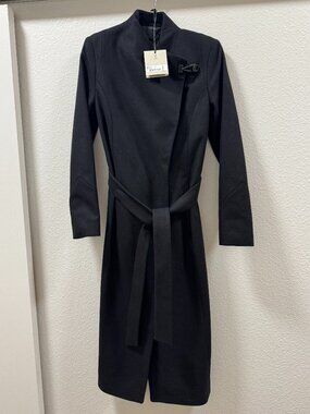 AllSaints Riley Wrap Around Belted Long Line Coat -- NEVER WORN WITH TAGS